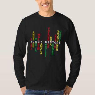 Schwarze Geschichte Afrikaner BLM Melanin BHM Stol T-Shirt