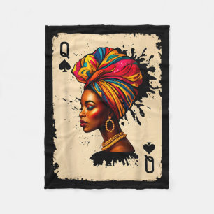 Schwarze Geschichte Afrikanische Melanin Königin K Fleecedecke