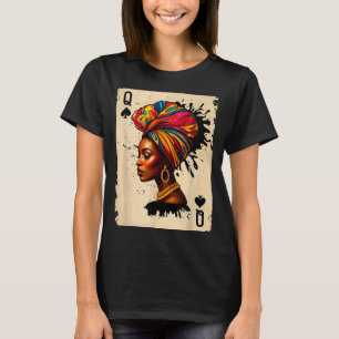 Schwarze Geschichte Afrikanische Melanin Königin K T-Shirt