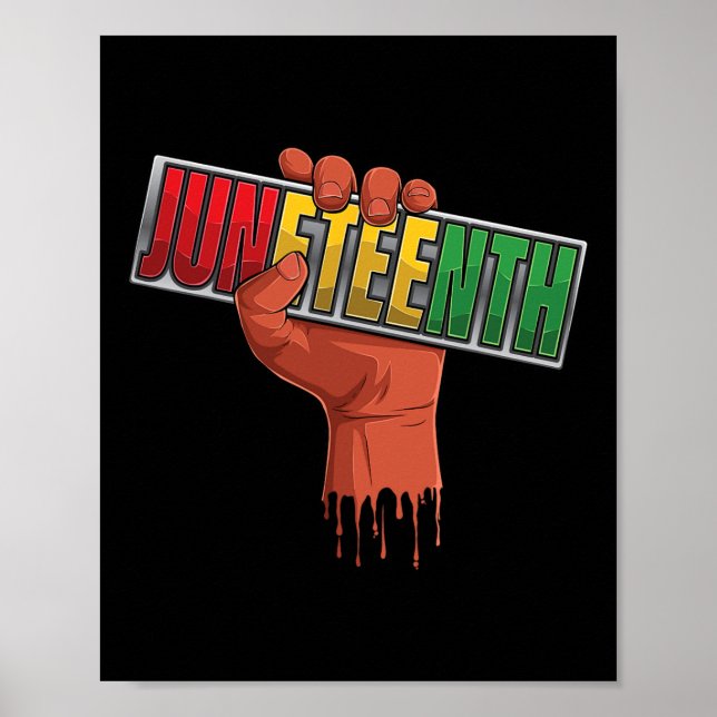 Schwarze Geschichte Afro American African Freedom  Poster (Vorne)