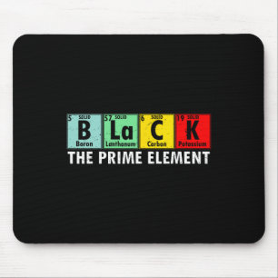 Schwarze Geschichte Das Prime Element Periodensyst Mousepad