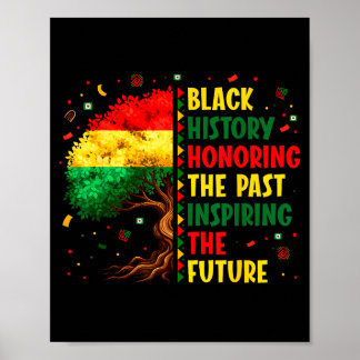 Schwarze Geschichte Ehre Vergangenheit Inspirieren Poster