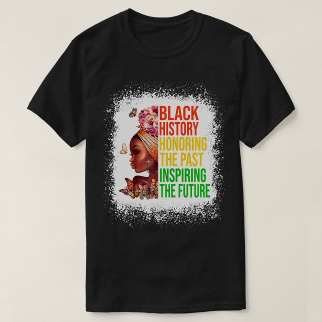 Schwarze Geschichte ehrt in der Vergangenheit Insp T-Shirt (Design vorne)