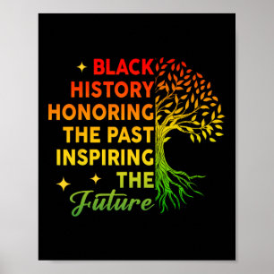 Schwarze Geschichte ehrt Vergangenheit Inspirieren Poster