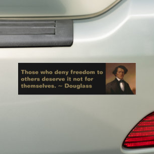 Schwarze Geschichte: Fred Douglass Bürgerrechte 18 Autoaufkleber