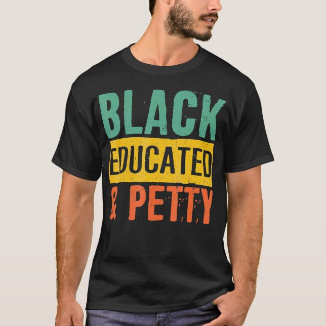Schwarze Geschichte gibt schwarzen Stolz Bildung u T-Shirt (Vorderseite)