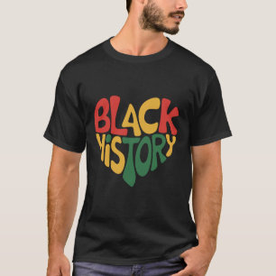 Schwarze Geschichte Herz Schwarzer Geschichtsmonat T-Shirt