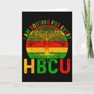 Schwarze Geschichte Ich Unterstütze Jeden Hbcu Man Karte
