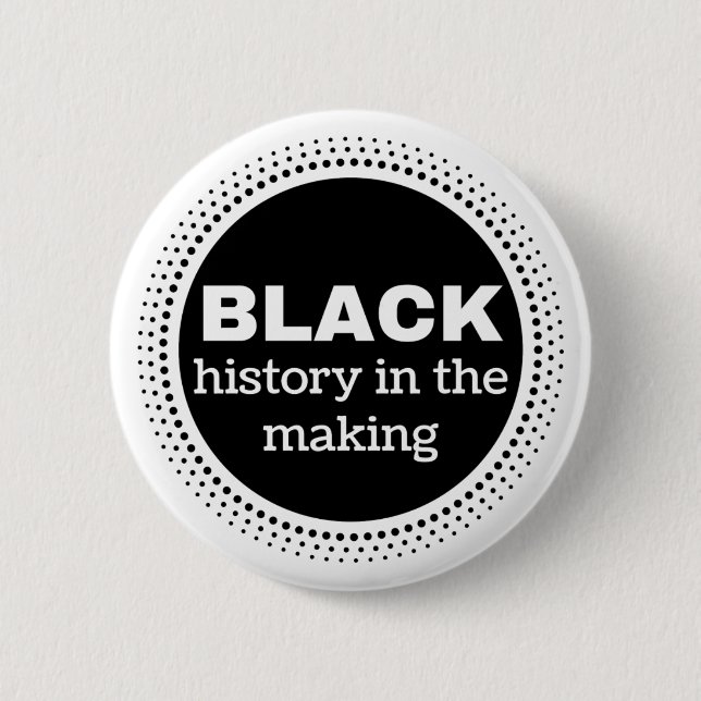 Schwarze Geschichte im machenknopf Button (Vorderseite)