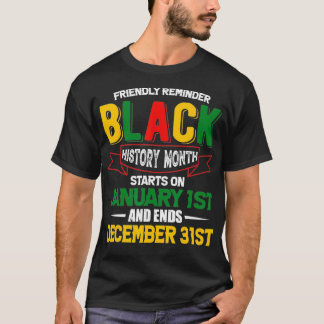 Schwarze Geschichte ist alltägliche afrozentrische T-Shirt