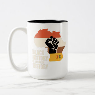 Schwarze Geschichte ist amerikanische Geschichte K Zweifarbige Tasse