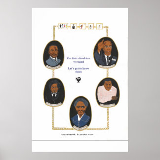 Schwarze Geschichte Lehre Gelegenheit Poster