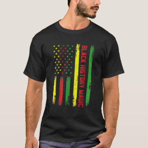 Schwarze Geschichte Magie Afrikanische Fahne für M T-Shirt