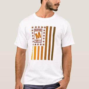 Schwarze Geschichte Melanin Flag Männer Frauen Kin T-Shirt