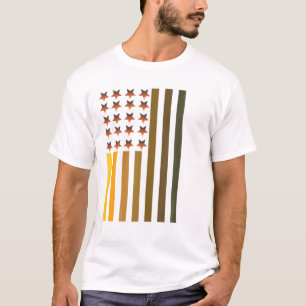 Schwarze Geschichte Melanin Flag Männer Frauen Kin T-Shirt