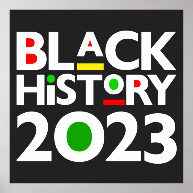 Schwarze Geschichte Monat 2023 Melanin Sista Bruh  Poster (Vorne)