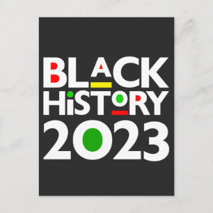 Schwarze Geschichte Monat 2023 Melanin Sista Bruh  Postkarte