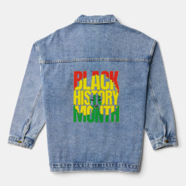SCHWARZE GESCHICHTE MONAT 2024 JEANSJACKE