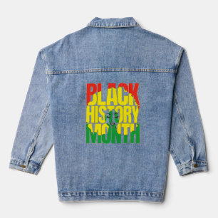 SCHWARZE GESCHICHTE MONAT 2024 JEANSJACKE
