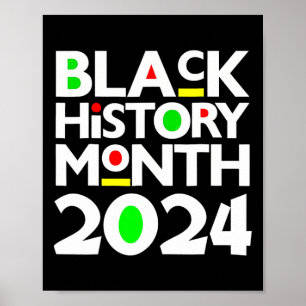 Schwarze Geschichte Monat 2025 Melanin Afrikanisch Poster
