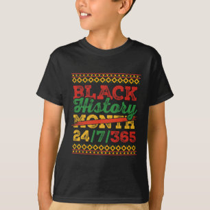 Schwarze Geschichte Monat 247365 Männer Frauen Kin T-Shirt