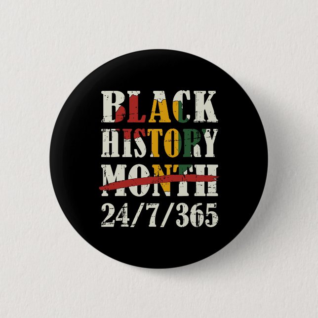 Schwarze Geschichte Monat 247365 mit afrikanischer Button (Vorderseite)