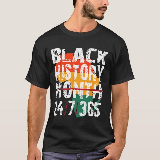 Schwarze Geschichte Monat 247365 Shirt Afrika für  (Vorderseite)