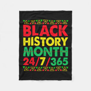 Schwarze Geschichte Monat 247365 Shirt Afrika für  Fleecedecke