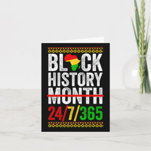 Schwarze Geschichte Monat 247365 Shirt Afrika für  Karte