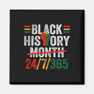 Schwarze Geschichte Monat 24 7 365 Fist African Me Magnet