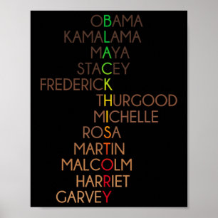 Schwarze Geschichte Monat Afrikanische Amerikaner  Poster