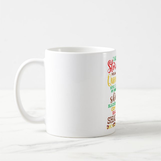 Schwarze Geschichte Monat Afrikanische Frau Afro I Kaffeetasse (Links)