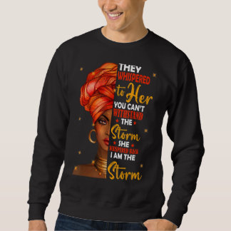 Schwarze Geschichte Monat afrikanische Frau Afro I Sweatshirt