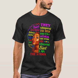 Schwarze Geschichte Monat Afrikanische Frau Afro I T-Shirt
