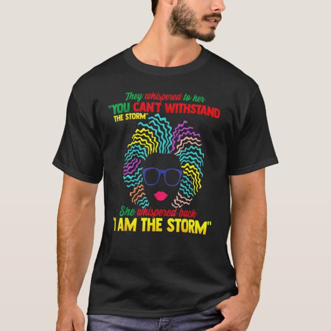 Schwarze Geschichte Monat afrikanische Frau Afro I T-Shirt (Vorderseite)