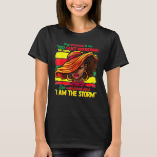 Schwarze Geschichte Monat afrikanische Frau Afro I T-Shirt