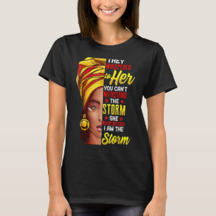 Schwarze Geschichte Monat afrikanische Frau Afro I T-Shirt