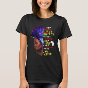 Schwarze Geschichte Monat Afrikanische Frau Afro I T-Shirt