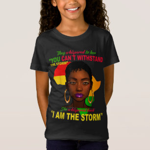 Schwarze Geschichte Monat Afrikanische Frau Afro I T-Shirt