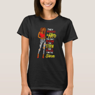Schwarze Geschichte Monat afrikanische Frau Afro I T-Shirt