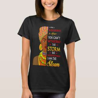 Schwarze Geschichte Monat Afrikanische Frau Afro I T-Shirt