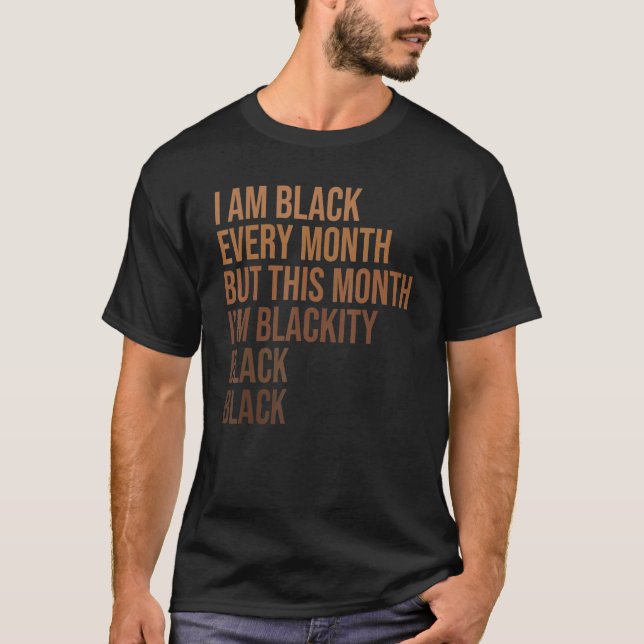 Schwarze Geschichte Monat Afrikanische Frau Schwar T-Shirt (Vorderseite)