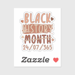 Schwarze Geschichte Monat Afro Melanin Black Women Aufkleber
