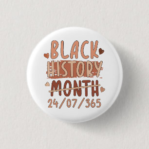 Schwarze Geschichte Monat Afro Melanin Black Women Button