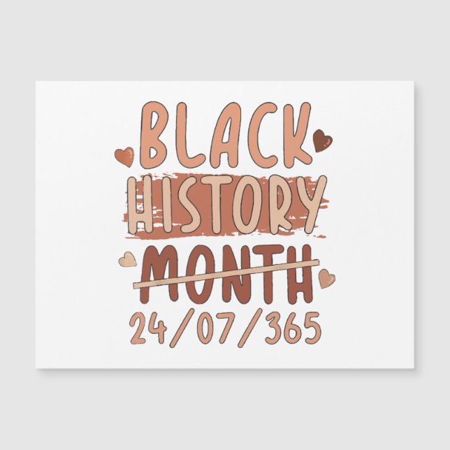 Schwarze Geschichte Monat Afro Melanin Black Women Magnetkarte (Vorderseite)