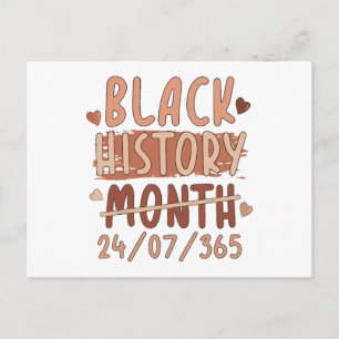 Schwarze Geschichte Monat Afro Melanin Black Women Postkarte