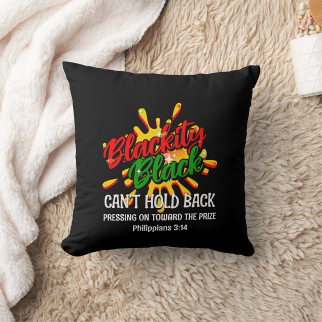 Schwarze Geschichte Monat BLACKITY BLACK KANN NICH Kissen (Decke)