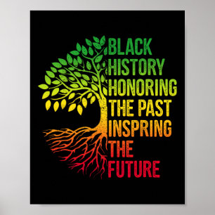 Schwarze Geschichte Monat Ehre Vergangenheit Inspi Poster