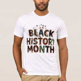 Schwarze Geschichte Monat Einigkeit in Farbe T-Shirt
