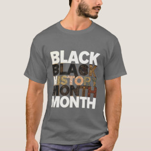 Schwarze Geschichte Monat Einigkeit in Farbe T-Shirt